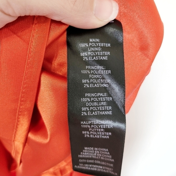 NWT City Chic Sexy Overlay Maxi Dress in Fire Cracker Size S/16 - Picture 12 of 12